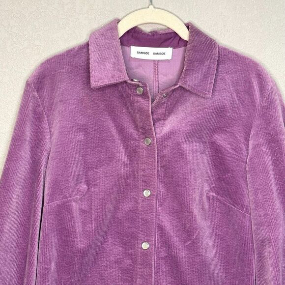 SAMSOE SAMSOE Mini Dress Size Small Purple Jasper Corduroy - Picture 4 of 11